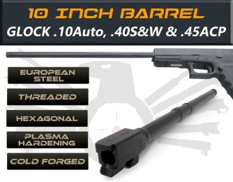 Glock 41 .45acp caliber -10" Threaded Barrel