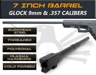 Glock 35 9mm caliber - 7.5" Threaded Barrel