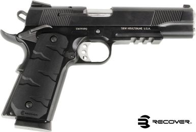 Recover Tactical - RG11 BLACK QUICK CHANGE 1911 RUBBER GRIPS T-REX